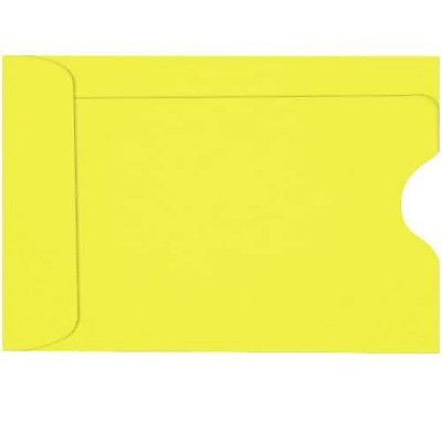 LUX Credit Card Sleeve 2 3/8 x 3 1/2 50/Box Citrus LUX-1801-L20-50