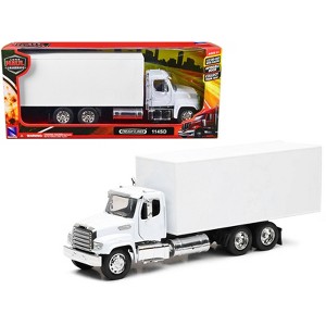 Freightliner 114SD Box Truck White "Long Haul Trucker" Series 1/32 Diecast Model by New Ray - 1 of 4