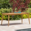 VYNXARIA Outdoor Dining Table with Acacia Wood Frame, Teak - 4 of 4