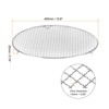 Unique Bargains Stainless Steel Round Cross Wire Barbecue Grill with Legs - 2 of 4