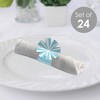Big Dot of Happiness Blue Stripes - Simple Party Paper Napkin Holder - Napkin Rings - Set of 24 - 2 of 4
