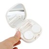 Unique Bargains Simple Square Contact Lens Case White 1 Set - 2 of 4