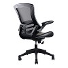 Modern Office Chair Black - Techni Mobili: Swivel, Mesh Back, Padded Flip-Up Arms - 4 of 4