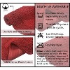 Radiant Bathroom Rugs Set, Washable Rug, Extra Soft and Absorbent bath Rug, Bath Mat Set, Bath Floor Mat Non-Slip, 5 Pcs Set with Contour, Red - 4 of 4