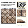 Syemin Carpet Tiles 20 PCS Interlocking Deck Tiles Checker Pattern, Square Outdoor Flooring for Patio, Pool Side, Yellow, 12"*12"*0.75" - 4 of 4