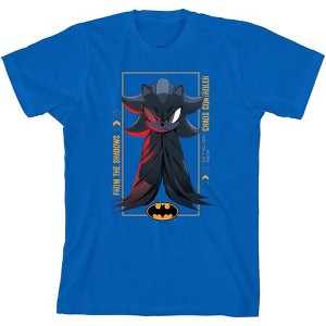DC x Sonic the Hedgehog Chaos Controller Shadow X Batman Youth Crew Neck Short Sleeve T-Shirt - 1 of 2