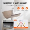 VEVOR Dog Door for Sliding Glass Door, 75 7/8"-80 11/16" Adjustable Height Doggy Door, Aluminum Frame Tempered Glass Pet Door, White - 4 of 4