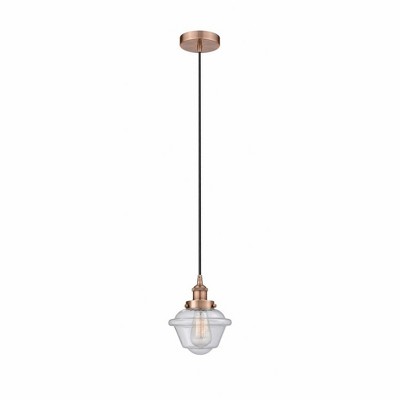 Oxford - 1 Light Mini Pendant In Traditional Style-9.5 Inches Tall and 7.5 Inches Wide