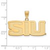 Black Bow Jewelry 10k Yellow Gold Southern Illinois Salukis NCAA Medium Pendant - 2 of 3
