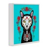 Stupell Industries Celebration of Life Cat Portrait Black Framed Giclee Art - 3 of 4