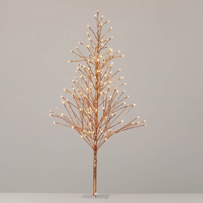 Sullivans Christmas Lighted Gold 4 ft. Tree, Indoor Christmas Decor