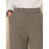 Hobemty Women's Houndstooth Vintage Work Plaid Long Trousers - 4 of 4
