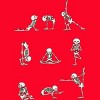 Women's Design By Humans Skeleton Yoga By huebucket Racerback Tank Top - 2 of 3