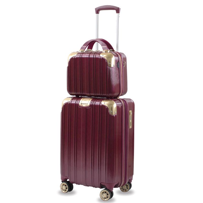 American Green Travel Melrose S 2-Piece TSA Anti-Theft Spinner Weekender Bag Luggage Sets, 1 of 10