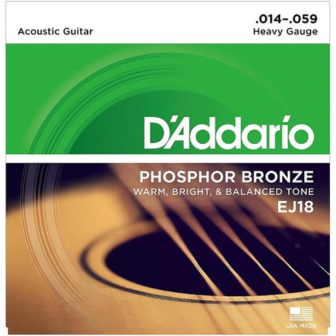 D addario Ej18 Pb Heavy Acoustic Guitar Strings Set Target