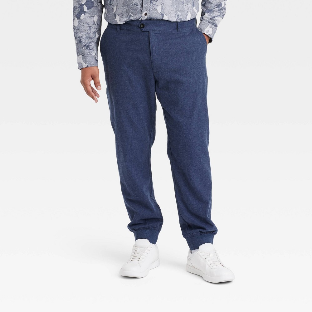 Houston White Adult Relaxed Jogger Pants - Heathered Blue