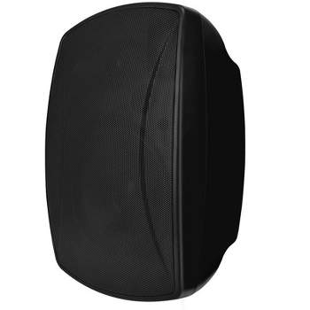 Monoprice 8in. Weatherproof 2-Way 70V Indoor/Outdoor Speaker Black (Each) For Use in Whole Home Audio Systems Restaurants Bars Retail Stores Patio