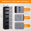 Mlezan 71" Metal Locker: Steel Storage for Bedroom, Gym, School, Office, or Garage.Ideal for Employee or Personal Use. - 3 of 4