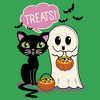 Juniors Womens Lost Gods Halloween Treat Friends T-Shirt - 2 of 4