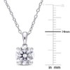 EVERLY JEWELRY | Sterling Silver Pendant with Created Gemstone – Multiple Stone Options - 3 of 4