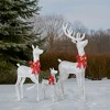 CIPACHO 3-Piece 5FT Lighted Reindeer Family - Weatherproof Brown Rattan Decor with 290 Warm White LEDs (Indoor/Outdoor Xmas) - 3 of 4