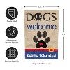 Evergreen Flag Dogs Welcome People Tolerated Garden Burlap Flag - 2 of 4