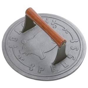 Norpro 9" Round Cast Iron Grill Press - 1 of 4
