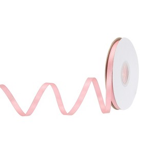 Unique Bargains Polyester Soft Decorative Cake Box Gift Wrapping Ribbon 1/4" x 25 Yard Hot Pink - 1 of 4