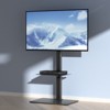 VEVOR TV Stand Mount, Swivel Tall TV Stand for 32 to 65 inch TVs, Height Adjustable Portable Floor TV Stand with Tempered Glass Base, Living Room - 2 of 4