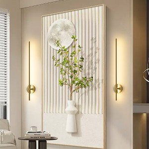 POWLIG Modern LED Wall Sconce Set of 2 | Dimmable, Color & Temperature Adjustable, 350° Rotating Head for Bedroom, Living Room & Hallway - 1 of 4