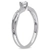 EVERLY JEWELRY |10K White Gold 1/7 CT TW Diamond Engagement Ring - 2 of 4