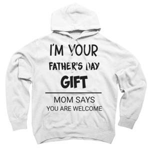Adult Design By Humans I'm Your Father's Day Gift Black Text Black Text By sukhendu12 Pullover Hoodie - 1 of 2