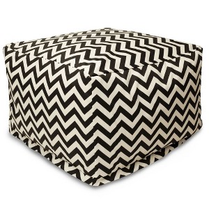 Majestic Home Goods,Ottoman Pouf Chevron - 1 of 4