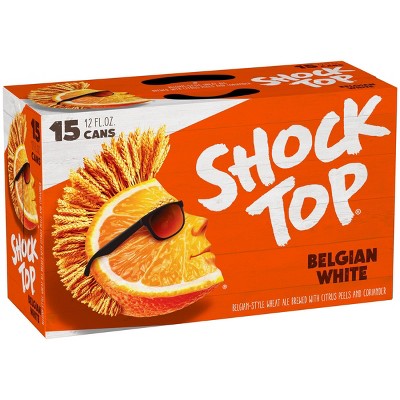 Shock Top Belgian White Wheat Ale Beer - 15pk/12 fl oz Cans