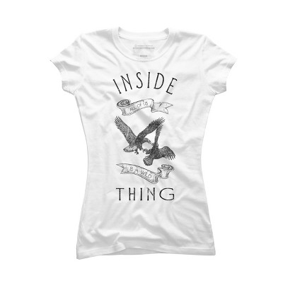 Junior's Design By Humans Inside All Of Us Is A Wild Thing By magdadesign T-Shirt