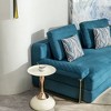 NicBex Modern Set of 2 Round Side Tables with Unique Vase Base Design for Living Room and Lounge - 3 of 4
