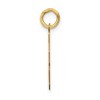 Black Bow Jewelry 14k Yellow Gold, Athletic Collection, Small Polished Number 78 Pendant - 2 of 4