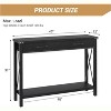 TackView Compact Entryway Table with Storage Drawers Shelf, Narrow Sofa Table with Metal Frame Wood Grain Finish for Living Room Hallway - 2 of 4