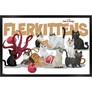 Trends International Marvel The Marvels - Flerkittens Framed Wall Poster Prints - 1 of 4