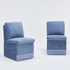 Aortzio Upholstered Side Chair Dining Chair With Casters (Set of 2) - 2 of 4