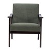 Racxily Medieval Modern Armchair, High Back Upholstered Leisure Chair with Solid Wood Legs for Living Room & Bedroom - 2 of 4