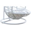 LOVMOR Cat Swing Bed with Stand&Cushion, Cat Egg Chair w/ Rattan Wicker Appearance, Indoor Hanging Swinging Cat Bed for Cats, Small Dogs&Small Animals - 3 of 4