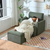 KTMBDW Oversized Chair with Storage Ottoman, Wide Accent Armchair Chair for Living Room, Modern Lounge Chair, Upholstered Mid-Century Reading Chair - 3 of 4
