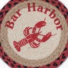 Earth Rugs Bar Harbor Round Trivet – 10" Coastal Scene Print on Braided Natural Jute Table Mat - 2 of 3