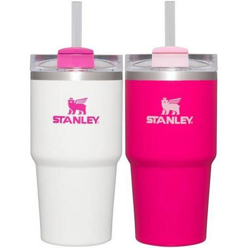 Stanley 2pk 20oz Stainless Steel H2.0 Flowstate Quencher Tumblers - Pink Vibes/White
