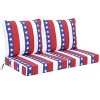 24x24 Inch Outdoor Deep Seat Cushion Set - Waterproof Fade-Resistant Patio Furniture Cushions with Removable Covers - 2 of 4