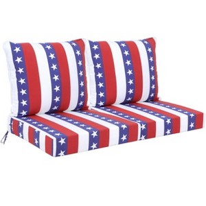 PAGED Outdoor Deep Seat Cushion Set,24x 24 inch,Waterproof Fade-Resistant Patio Furniture Cushions with Removable Covers,2PC - 1 of 4