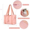 Wrapables Yoga Tote Bag, Gym, Work, Overnight, Travel Bag, Pink - 3 of 4