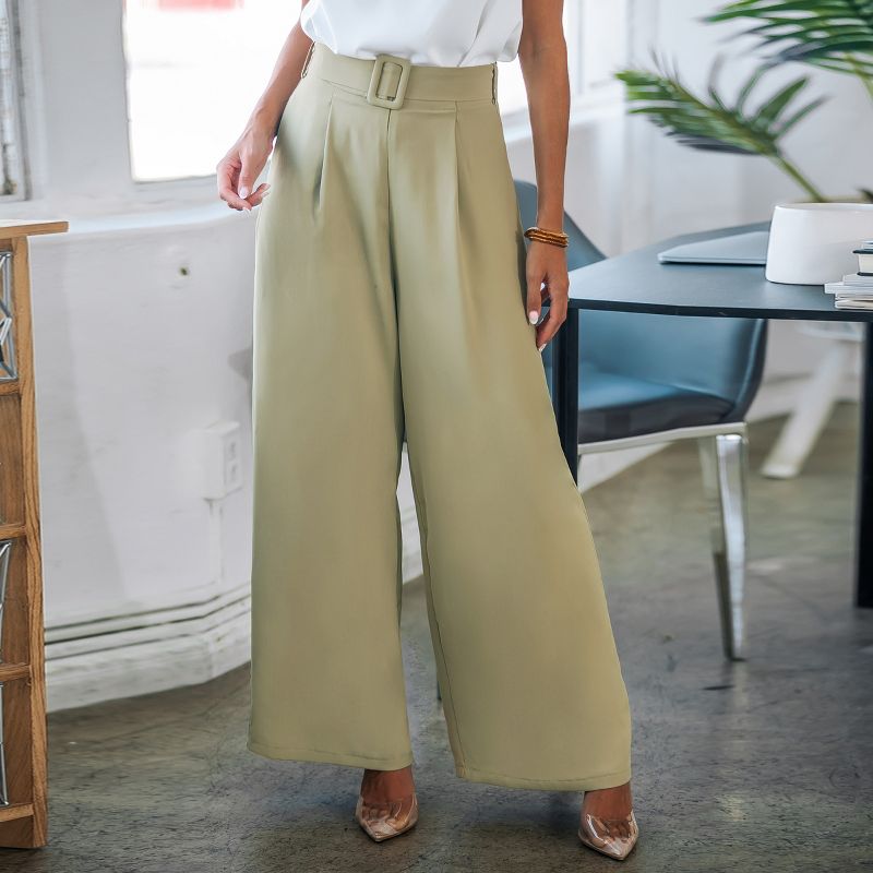 Women's Belted Pocket Pants - Cupshe, 2 of 7