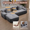Racxily L-Shape Cloud Sofa, Modular Chaise with Deep Seat for Living Room & Apartment, No Assembly - 4 of 4